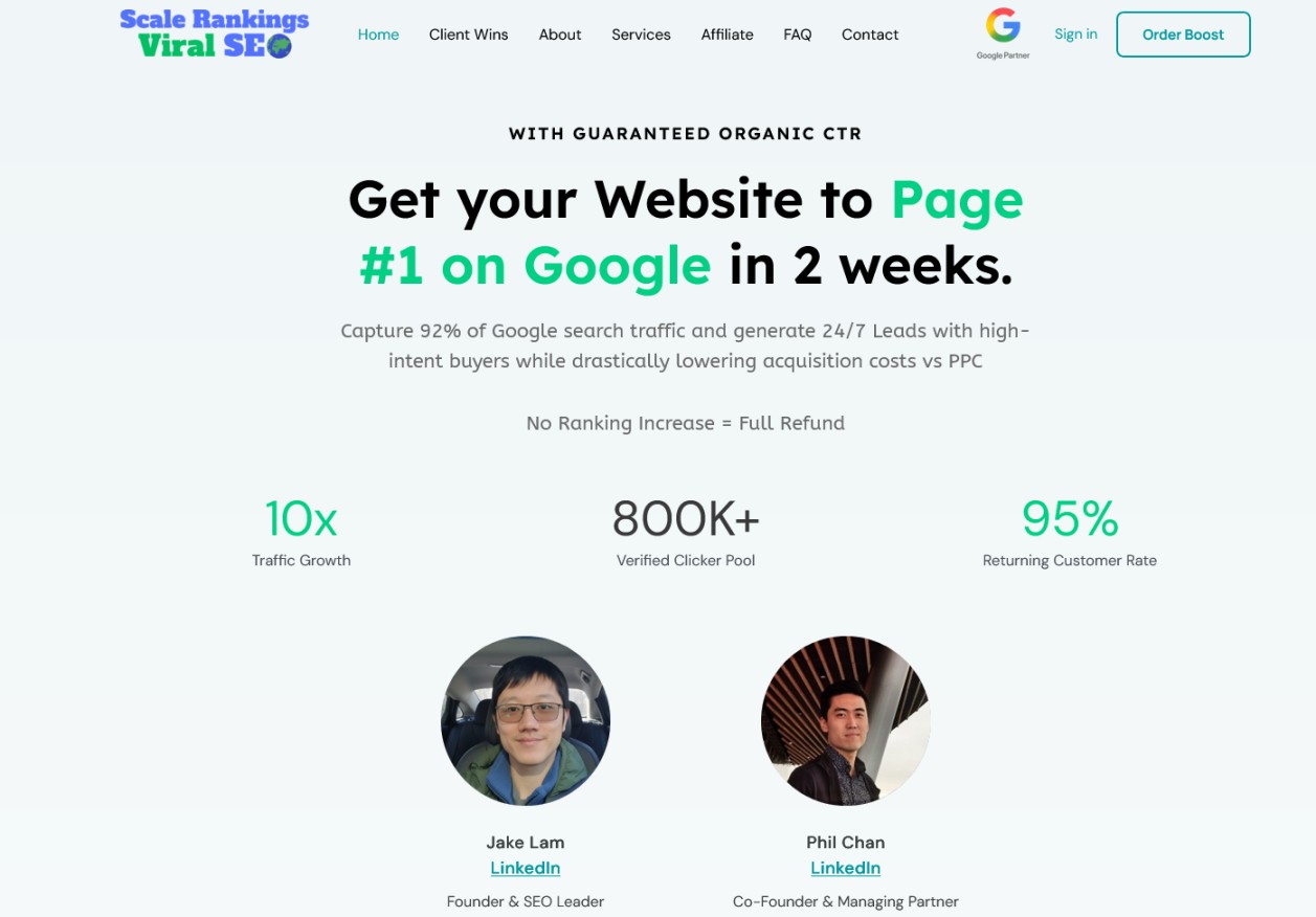 Scale Rankings - SEO Traffic Services