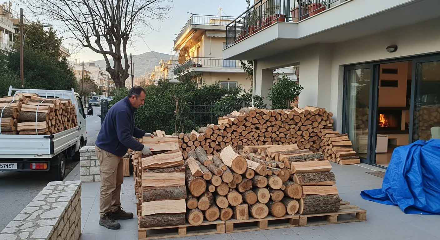 Agrowood firewood in Athens